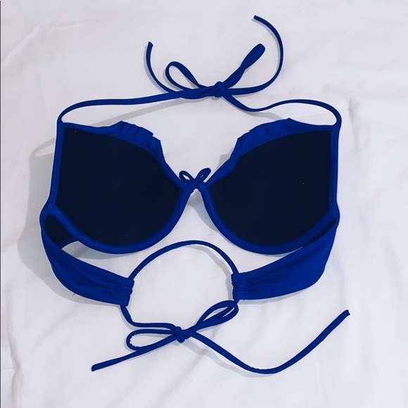COPY - Victoria Secret royal blue 34B cupped bikini top - Picture 4 of 5